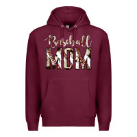 Burgundy baseball mom Premium Hoodie - Jasminsmagicworld