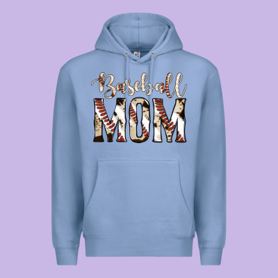 Baseball Mom Premium Hoodie Designed By Jasminsmagicworld