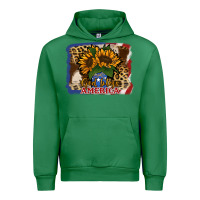 Emerald Patriotic Sunflower God Bless America Urban Hoodie - Jasminsmagicworld