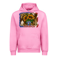 Fuchsia Pink Patriotic Sunflower God Bless America Urban Hoodie - Jasminsmagicworld