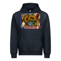Navy Patriotic Sunflower God Bless America Urban Hoodie - Jasminsmagicworld