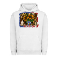 Pigment Lunar Rock Patriotic Sunflower God Bless America Urban Hoodie - Jasminsmagicworld