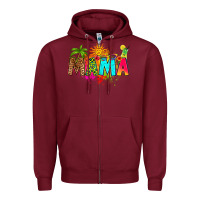 Burgundy summer mama Zipper Hoodie - RanaPortraitStore
