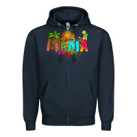 Navy summer mama Zipper Hoodie - RanaPortraitStore