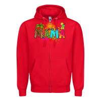 Red summer mama Zipper Hoodie - RanaPortraitStore