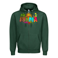 Sports Green summer mama Zipper Hoodie - RanaPortraitStore