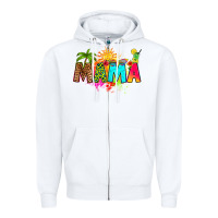 White summer mama Zipper Hoodie - RanaPortraitStore