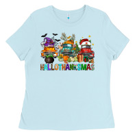 Hallothanksmas Trucks Ladies Tee | Teevron