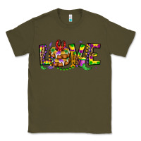 Army Green mardi gras love Classic Tee - OliviaCreatesArt