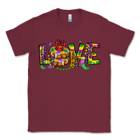 Burgundy mardi gras love Classic Tee - OliviaCreatesArt