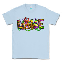 Dusty Blue mardi gras love Classic Tee - OliviaCreatesArt