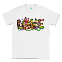 White mardi gras love Classic Tee - OliviaCreatesArt