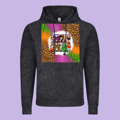 Halloween Cow Mama Vintage Hoodie Designed By Lillyallendesigns