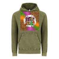 Vintage Olive halloween cow mama Vintage Hoodie - LillyAllenDesigns