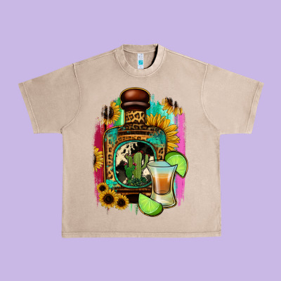 Tequila And Lime Urban Heavy Tee Designed By Jasminsmagicworld