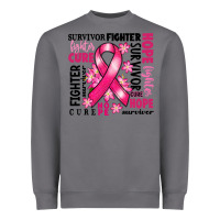 Storm survivor breast cancer ribbon Heavyweight Sweatshirt - RanaPortraitStore