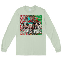Matcha mooey Christmas Long Sleeve Tee - CowhideDigitalArt