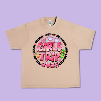 Grils Trip 2025 Urban Heavy Tee Designed By Cowhidedigitalart