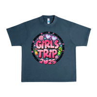 Midnight Navy Grils Trip 2025 Urban Heavy Tee - CowhideDigitalArt