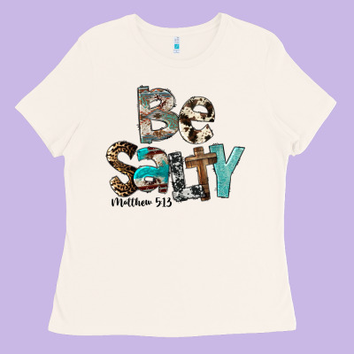 Be Salty Ladies Tee Designed By Fadigitalartstudio