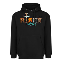 Black he is risen indeed matthew 28 6 jesus christ easter Heavyweight Hoodie - Jasminsmagicworld