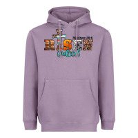 Lavender he is risen indeed matthew 28 6 jesus christ easter Heavyweight Hoodie - Jasminsmagicworld