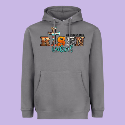 He Is Risen Indeed Matthew 28 6 Jesus Christ Easter Heavyweight Hoodie Designed By Jasminsmagicworld