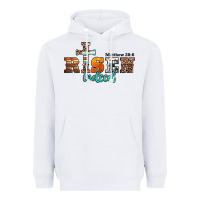 White he is risen indeed matthew 28 6 jesus christ easter Heavyweight Hoodie - Jasminsmagicworld