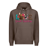 Coffee love french bulldogs Premium Hoodie - Artiststas