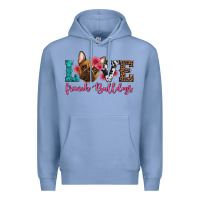 Colony Blue love french bulldogs Premium Hoodie - Artiststas