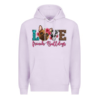Lilac love french bulldogs Premium Hoodie - Artiststas