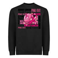 Black volleyball pink out breast cancer Heavyweight Sweatshirt - RanaPortraitStore