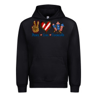 Black Peace Love Fireworks Urban Hoodie - Jasminsmagicworld