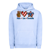 Pigment Grape Ice Peace Love Fireworks Urban Hoodie - Jasminsmagicworld