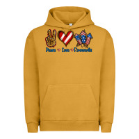 Pigment Peanut Butter Peace Love Fireworks Urban Hoodie - Jasminsmagicworld