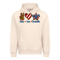 Sandshell Peace Love Fireworks Urban Hoodie - Jasminsmagicworld