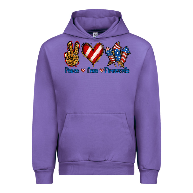Peace Love Fireworks Urban Hoodie by Jasminsmagicworld | Teevron