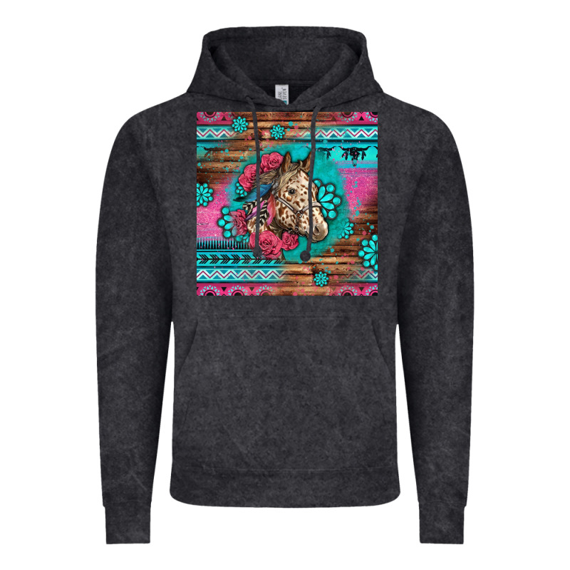 Floral Horse Vintage Hoodie by LillyAllenDesigns | Teevron