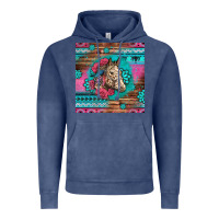 Vintage Denim floral horse Vintage Hoodie - LillyAllenDesigns