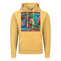 Vintage Mustard floral horse Vintage Hoodie - LillyAllenDesigns