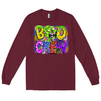 Burgundy boo crew Long Sleeve Tee - CowhideDigitalArt