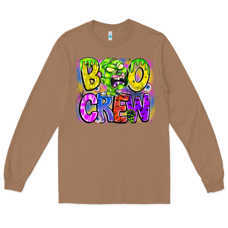 Boo Crew Long Sleeve Tee by CowhideDigitalArt | Teevron