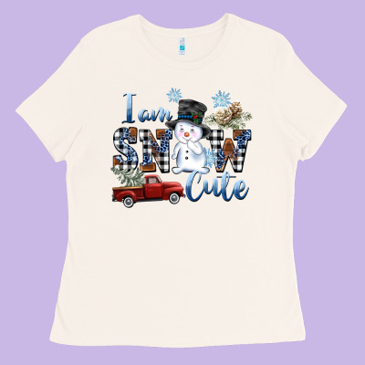 I Am Snow Cute Ladies Tee Designed By Fadigitalartstudio