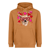 Meerkat valentine's day  chihuahua Heavyweight Hoodie - RanaPortraitStore