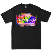 Black Always be kind Premium Tee - FaDigitalArtStudio