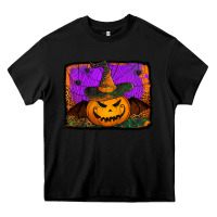 Black jack o' lantern pumpkin Heavy Core Tee - Jasminsmagicworld