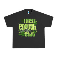 Pigment Black i'm not high enough for Urban Heavy Tee - CowhideDigitalArt