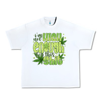 White i'm not high enough for Urban Heavy Tee - CowhideDigitalArt