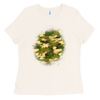Bone camouflage patch 5 Ladies Tee - BundleAndBundleShop