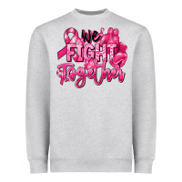 Heather Grey we fight together breast cancer Heavyweight Sweatshirt - RanaPortraitStore